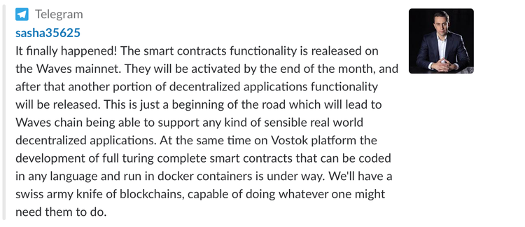 Waves Activates Smart Contracts, Token Price Surges