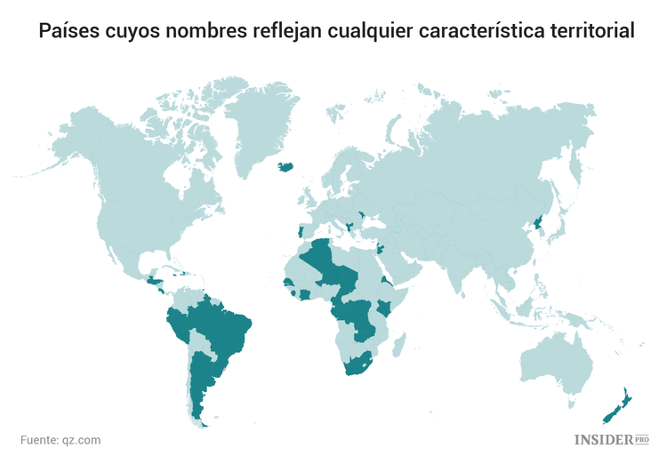 ¿De dónde provienen los nombres de los países?