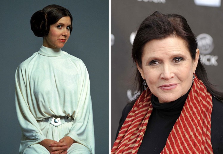 El elenco de Star Wars. Antes y ahora