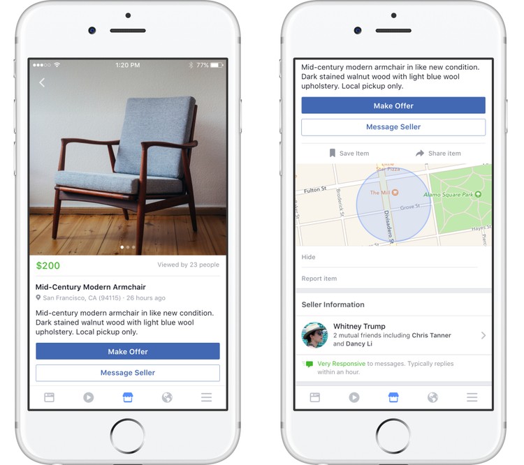 Facebook lanza un servicio para publicar anuncios de compra y venta de cosas